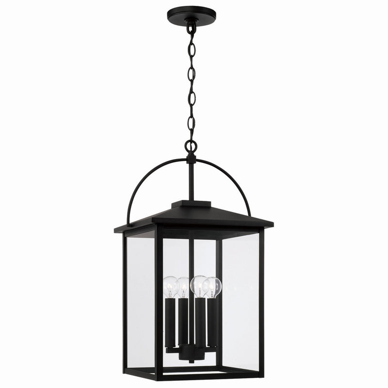 Capital Lighting 948042BK Bryson Four Light Outdoor Hanging Lantern, Black Main Image.jpg