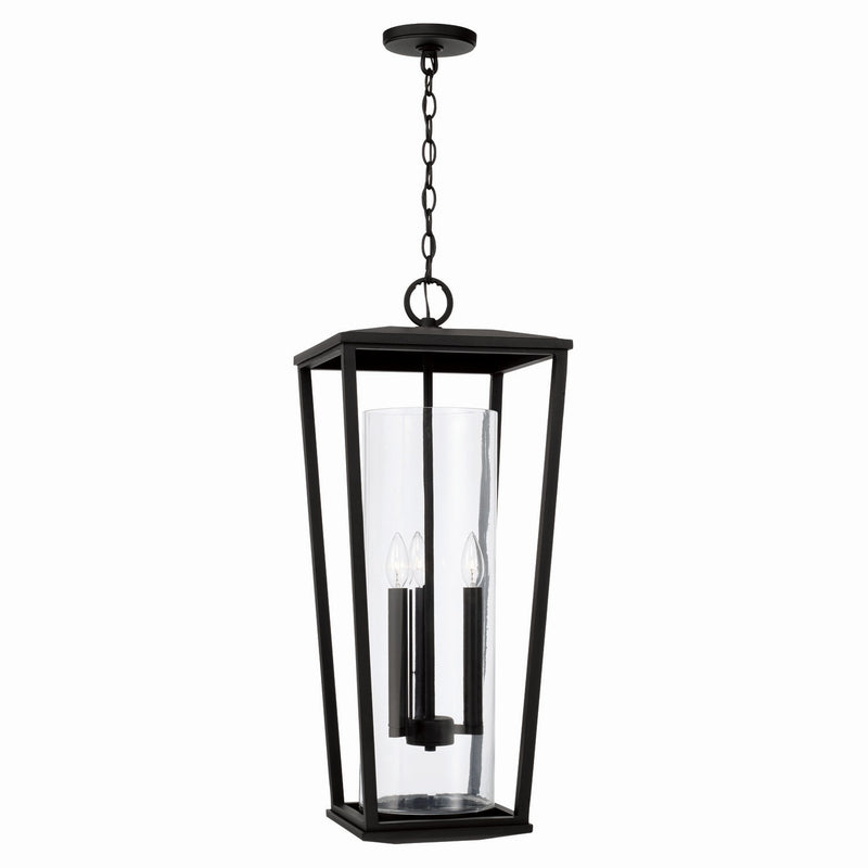 Capital Lighting 948132BK Elliott Three Light Outdoor Hanging Lantern, Black Main Image.jpg