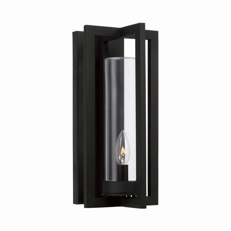 Capital Lighting 948211BK Kent One Light Outdoor Wall Lantern, Black Main Image.jpg