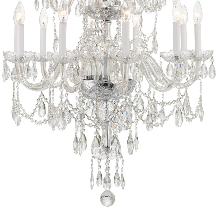 Crystorama 1155-CH-CL-MWP Traditional Crystal 15 Light Chandelier Polished Chrome Alternate Image 4.jpg