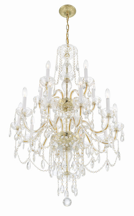 Crystorama 1155-PB-CL-MWP Traditional Crystal 15 Light Chandelier Polished Brass Alternate Image.jpg