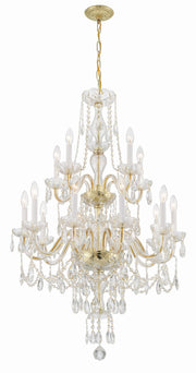 Crystorama 1155-PB-CL-MWP Traditional Crystal 15 Light Chandelier Polished Brass Alternate Image 2.jpg
