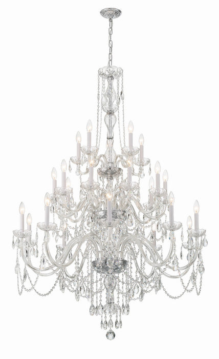 Crystorama 1156-CH-CL-MWP Traditional Crystal 25 Light Chandelier Polished Chrome Alternate Image.jpg