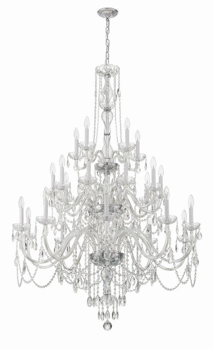 Crystorama 1156-CH-CL-MWP Traditional Crystal 25 Light Chandelier Polished Chrome Alternate Image 2.jpg