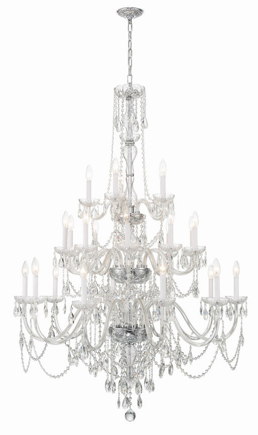 Crystorama 1156-CH-CL-MWP Traditional Crystal 25 Light Chandelier Polished Chrome Main Image.jpg