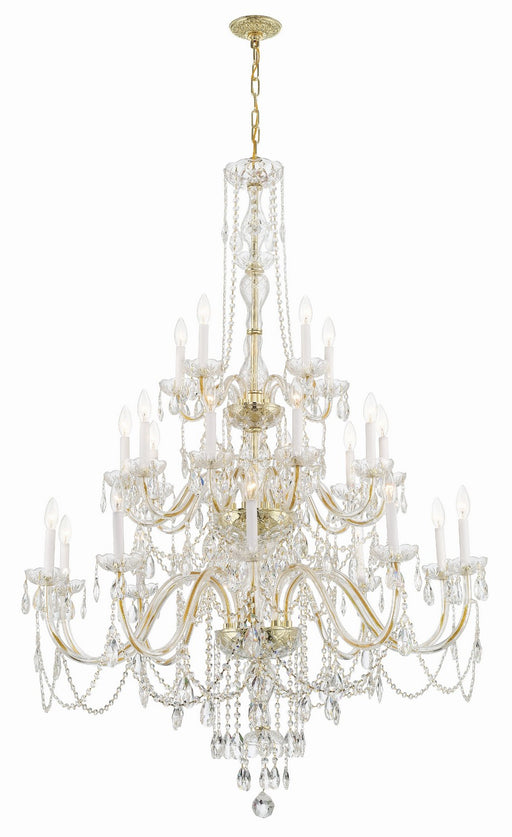 Crystorama 1156-PB-CL-MWP Traditional Crystal 25 Light Chandelier Polished Brass Alternate Image.jpg