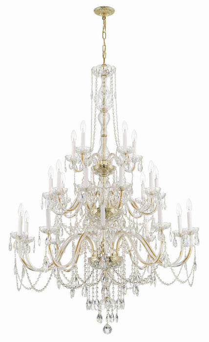 Crystorama 1156-PB-CL-MWP Traditional Crystal 25 Light Chandelier Polished Brass Alternate Image 2.jpg