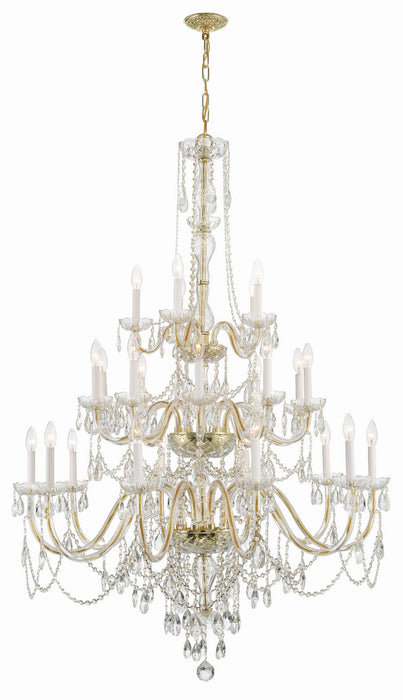 Crystorama 1156-PB-CL-MWP Traditional Crystal 25 Light Chandelier Polished Brass Main Image.jpg