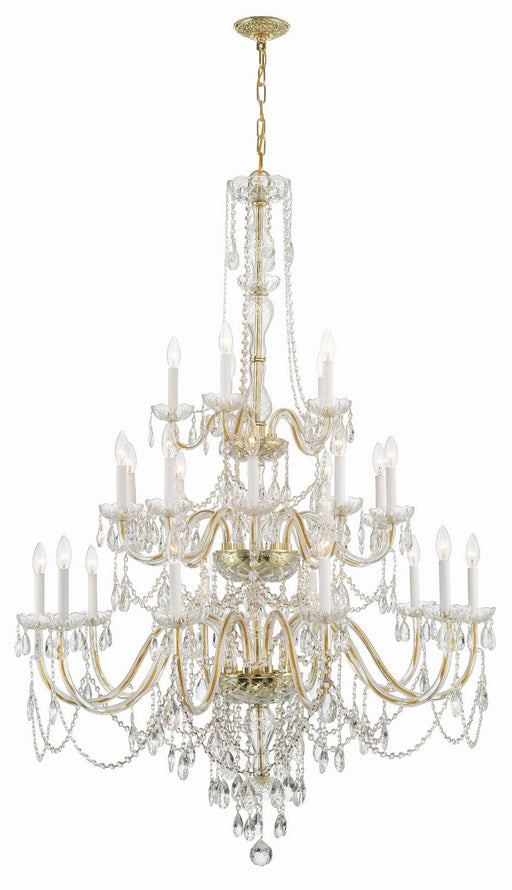 Crystorama 1156-PB-CL-MWP Traditional Crystal 25 Light Chandelier Polished Brass Main Image.jpg