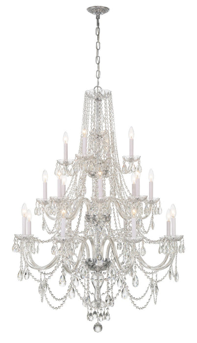 Crystorama 1157-CH-CL-MWP Traditional Crystal 20 Light Chandelier Polished Chrome Alternate Image 2.jpg