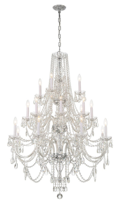Crystorama 1157-CH-CL-MWP Traditional Crystal 20 Light Chandelier Polished Chrome Main Image.jpg