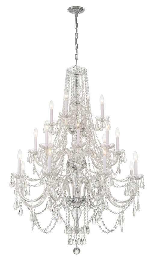 Crystorama 1157-CH-CL-MWP Traditional Crystal 20 Light Chandelier Polished Chrome Main Image.jpg