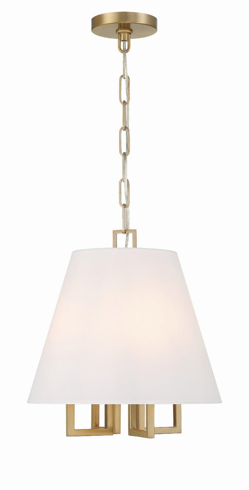 Crystorama 2254-VG Westwood Four Light Mini Chandelier Vibrant Gold Main Image.jpg