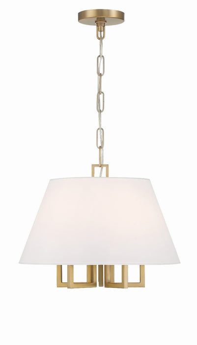 Crystorama 2255-VG Westwood Five Light Mini Chandelier Vibrant Gold Main Image.jpg