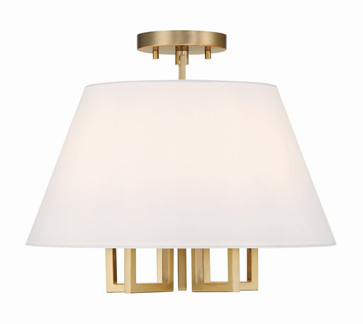Crystorama 2255-VG_CEILING Westwood Five Light Semi Flush Mount Vibrant Gold Main Image.jpg