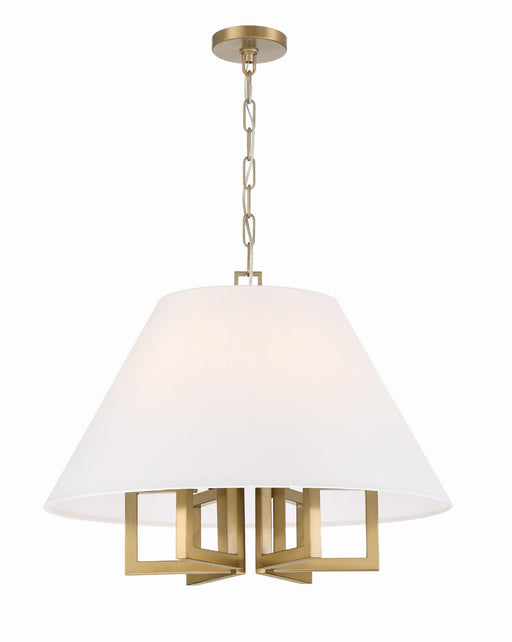 Crystorama 2256-VG Westwood Six Light Chandelier Vibrant Gold Alternate Image.jpg