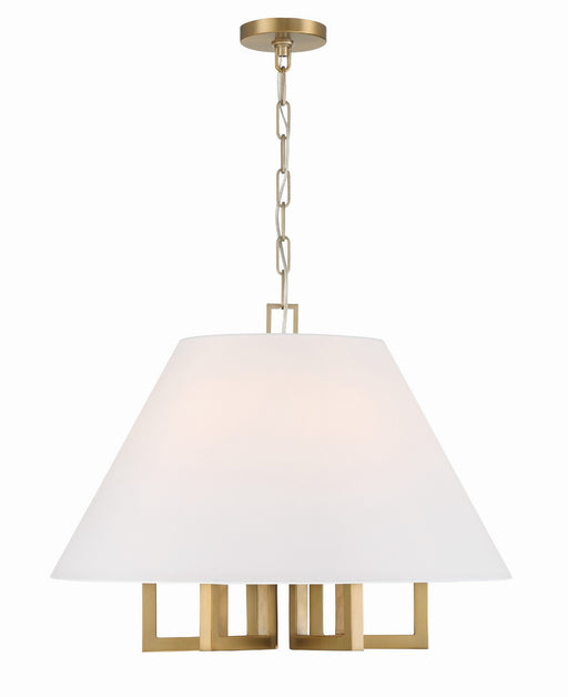 Crystorama 2256-VG Westwood Six Light Chandelier Vibrant Gold Main Image.jpg