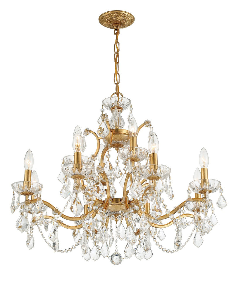 Crystorama 4456-GA-CL-MWP Filmore 12 Light Chandelier Antique Gold Alternate Image 2.jpg