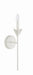 Crystorama 531-MT Broche One Light Wall Sconce Matte White Alternate Image 4.jpg