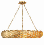 Crystorama 538-GA Broche Eight Light Pendant Antique Gold Main Image.jpg