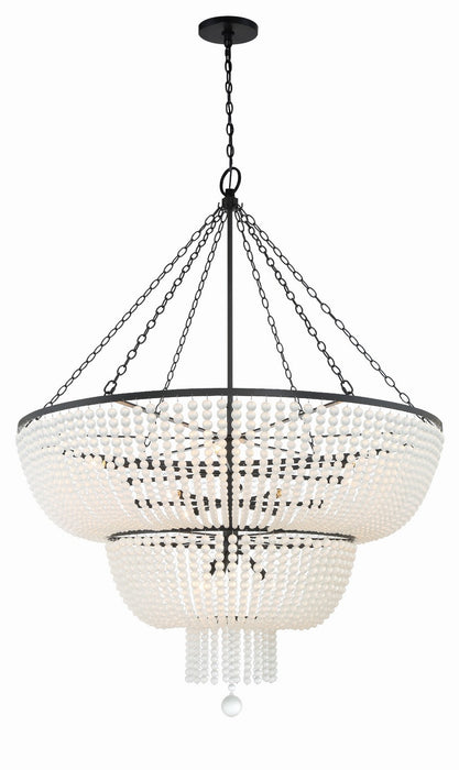 Crystorama 614-MK Rylee 15 Light Chandelier Matte Black Alternate Image.jpg
