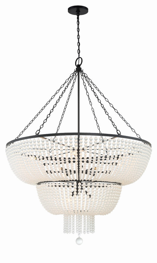 Crystorama 614-MK Rylee 15 Light Chandelier Matte Black Alternate Image.jpg