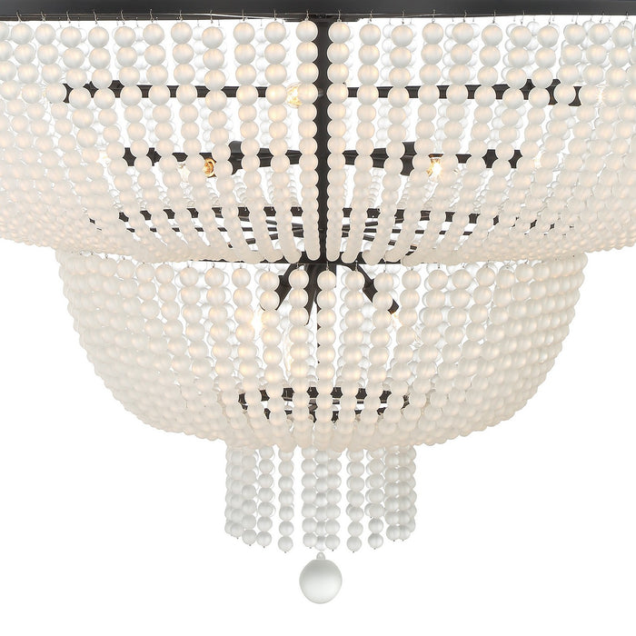 Crystorama 614-MK Rylee 15 Light Chandelier Matte Black Alternate Image 4.jpg