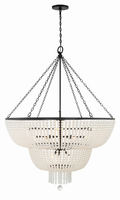 Crystorama 614-MK Rylee 15 Light Chandelier Matte Black Main Image.jpg