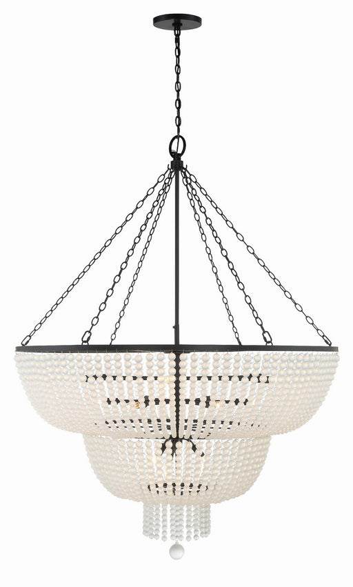 Crystorama 614-MK Rylee 15 Light Chandelier Matte Black Main Image.jpg