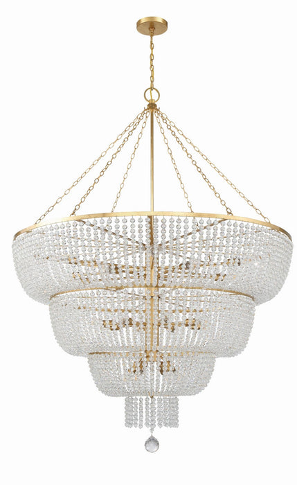 Crystorama 618-GA Rylee 24 Light Chandelier Antique Gold Alternate Image 2.jpg