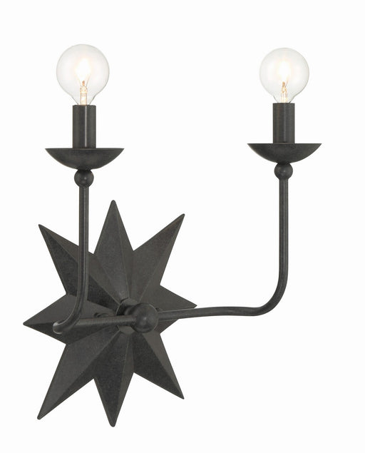 Crystorama 9232-BK Astro Two Light Wall Sconce Black Alternate Image.jpg