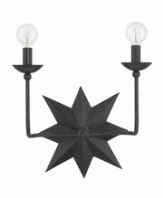 Crystorama 9232-BK Astro Two Light Wall Sconce Black Alternate Image 4.jpg