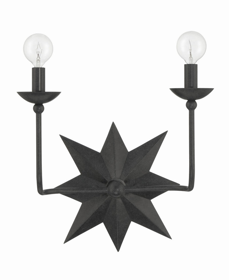 Crystorama 9232-BK Astro Two Light Wall Sconce Black Alternate Image 4.jpg