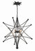 Crystorama 9236-BK Astro Four Light Chandelier Black Alternate Image 2.jpg