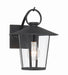 Crystorama AND-9201-CL-MK Andover One Light Outdoor Wall Sconce Matte Black Main Image.jpg