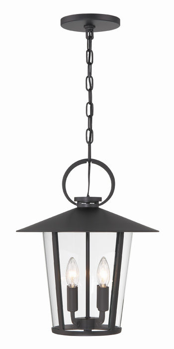 Crystorama AND-9204-CL-MK Andover Four Light Outdoor Chandelier Matte Black Main Image.jpg