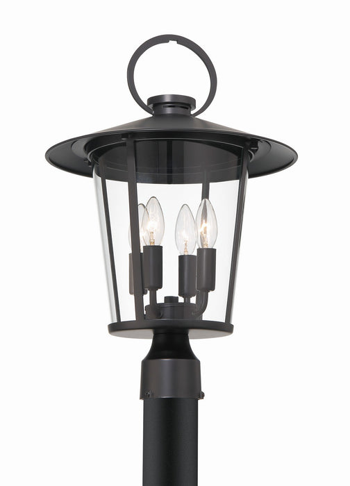 Crystorama AND-9209-CL-MK Andover Four Light Outdoor Post Mount Matte Black Main Image.jpg