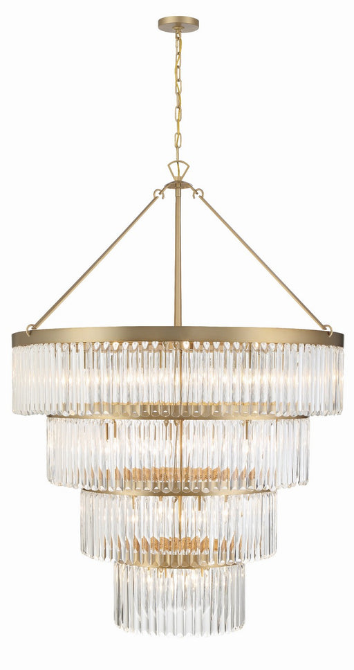 Crystorama EMO-5409-MG Emory 22 Light Chandelier Modern Gold Main Image.jpg