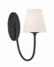 Crystorama JUN-10321-BF Juno One Light Wall Sconce Black Forged Main Image.jpg