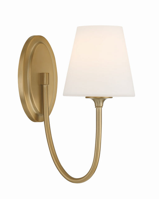 Crystorama JUN-10321-VG Juno One Light Wall Sconce Vibrant Gold Main Image.jpg