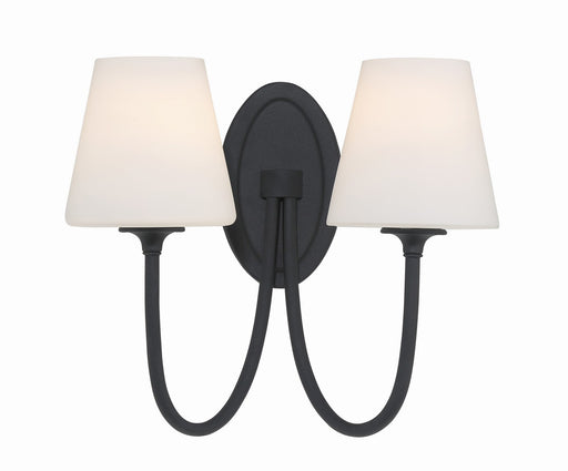 Crystorama JUN-10322-BF Juno Two Light Wall Sconce Black Forged Main Image.jpg
