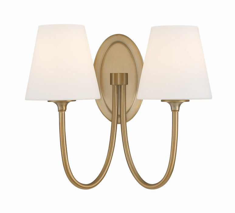 Crystorama JUN-10322-VG Juno Two Light Wall Sconce Vibrant Gold Main Image.jpg