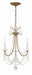 Crystorama KAR-90903-AG-CL-MWP Karrington Three Light Mini Chandelier Aged Brass Main Image.jpg