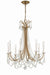 Crystorama KAR-90908-AG-CL-MWP Karrington Eight Light Chandelier Aged Brass Main Image.jpg