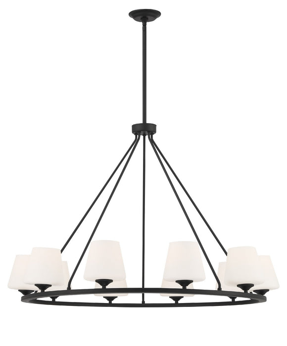 Crystorama KEE-A3009-MK Keenan Ten Light Chandelier Matte Black Main Image.jpg