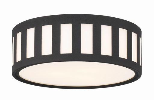 Crystorama KEN-2203-BF Kendal Three Light Flush Mount Black Forged Main Image.jpg