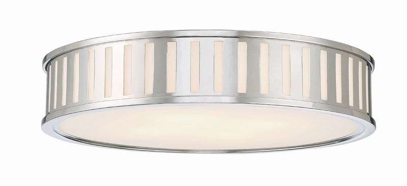 Crystorama KEN-8305-PN Kendal Four Light Flush Mount Polished Nickel Main Image.jpg