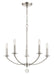 Crystorama MIL-8005-PN Mila Five Light Chandelier Polished Nickel Main Image.jpg
