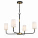 Crystorama NIL-70015-BF-MG Niles Four Light Chandelier Black Forged / Modern Gold Main Image.jpg