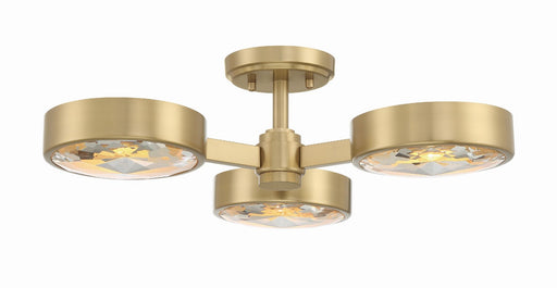 Crystorama ORS-733-MG Orson Three Light Semi Flush Mount Modern Gold Main Image.jpg